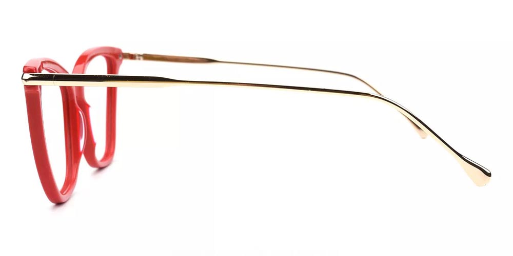 Hampton Red Prescription Glasses Leg