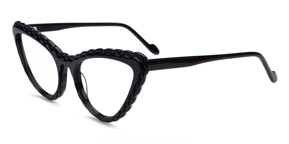 Warren Black Prescription Glasses Side