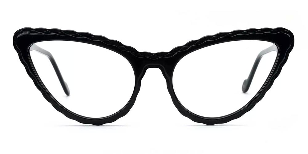 Warren Black Prescription Glasses Face