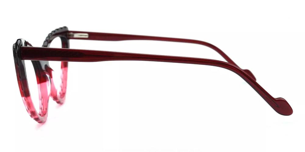 Warren Red Prescription Glasses Leg