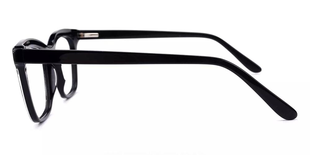 Roseville Black Prescription Glasses Leg