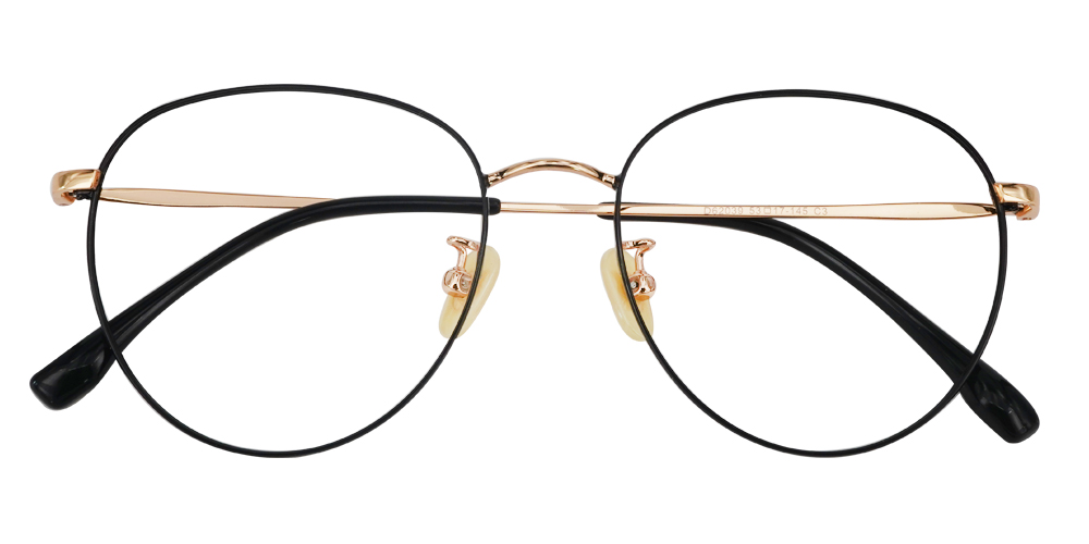 Aurora Gold Titanium Glasses Front