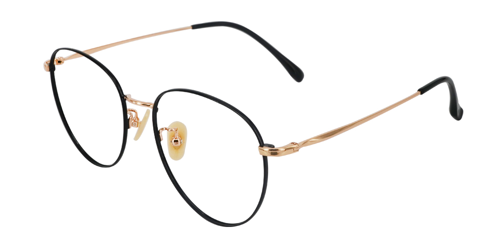 Aurora Gold Titanium Glasses Side