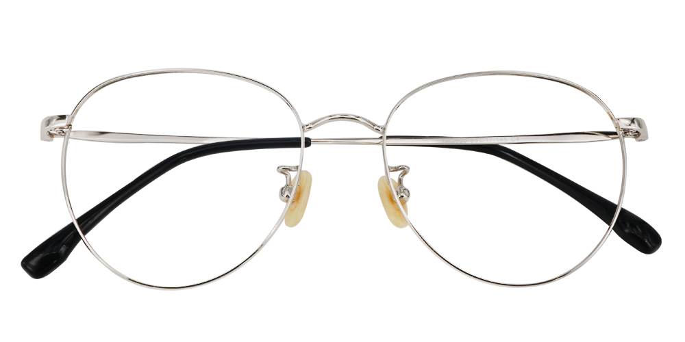Aurora Silver Titanium Glasses Front