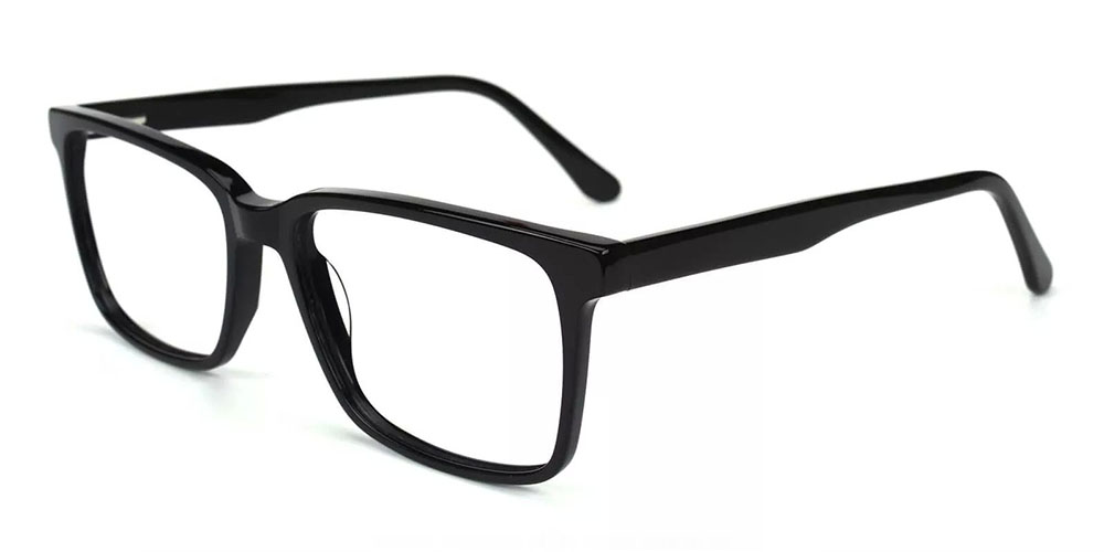 Quincy Black Prescription Glasses Side