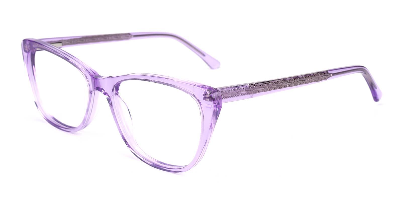 Tyler Purple Prescription Glasses Side