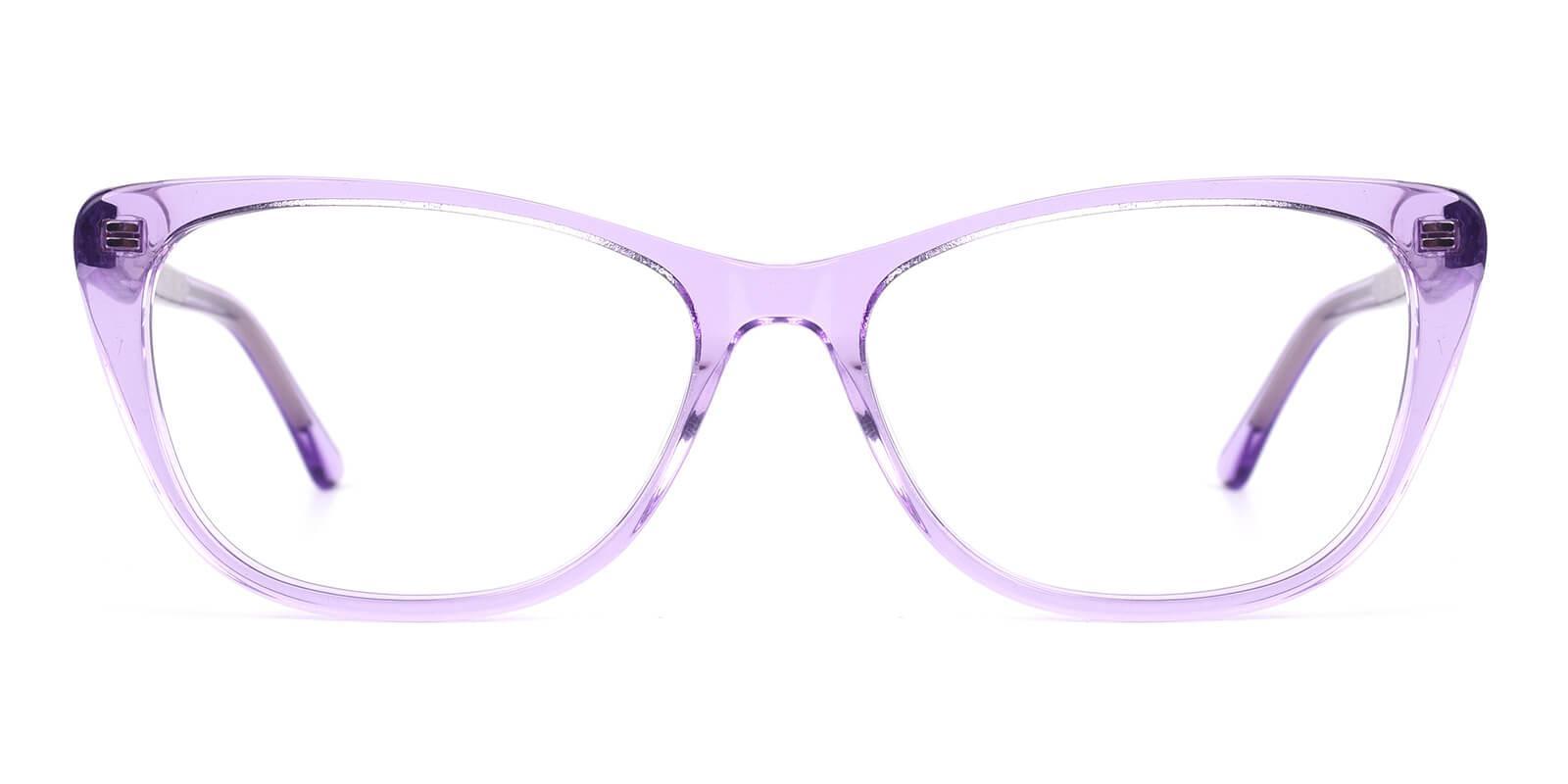 Tyler Purple Prescription Glasses Face