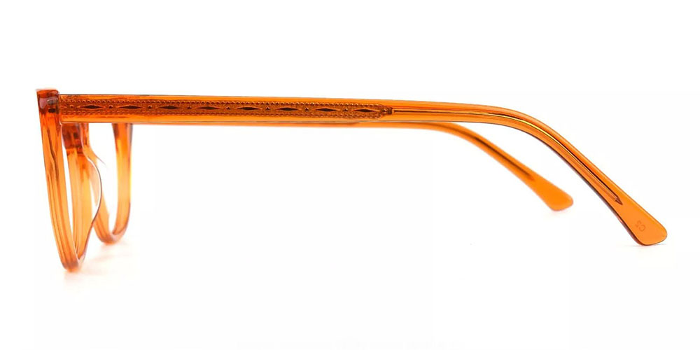 Tyler Orange Prescription Glasses Leg