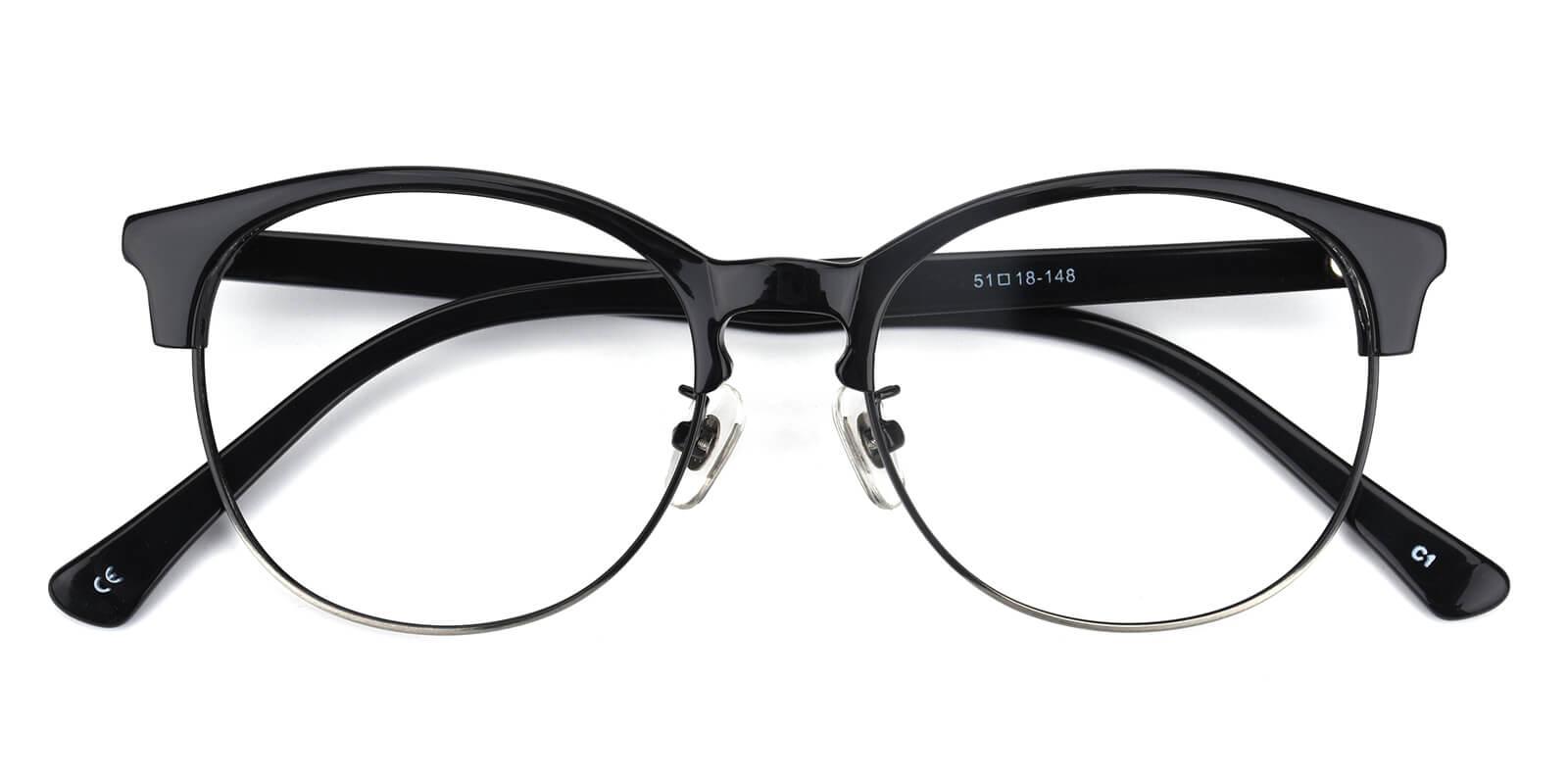 Charlie Black Prescription Glasses Front