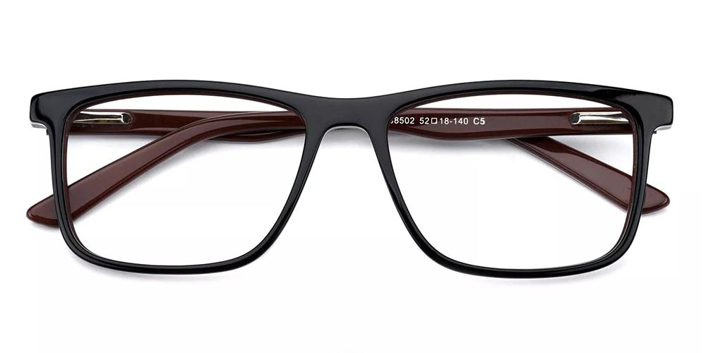 Mcallen Brown Prescription Glasses Front