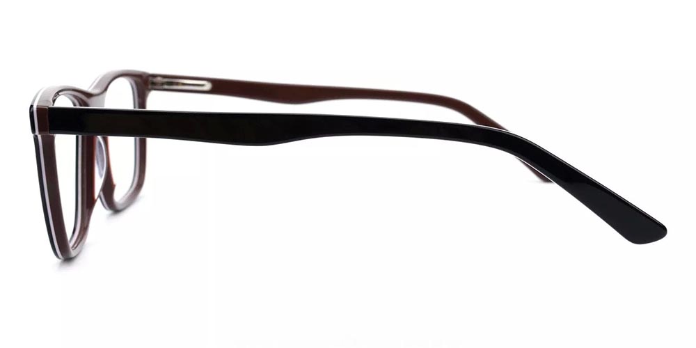 Mcallen Brown Prescription Glasses Leg
