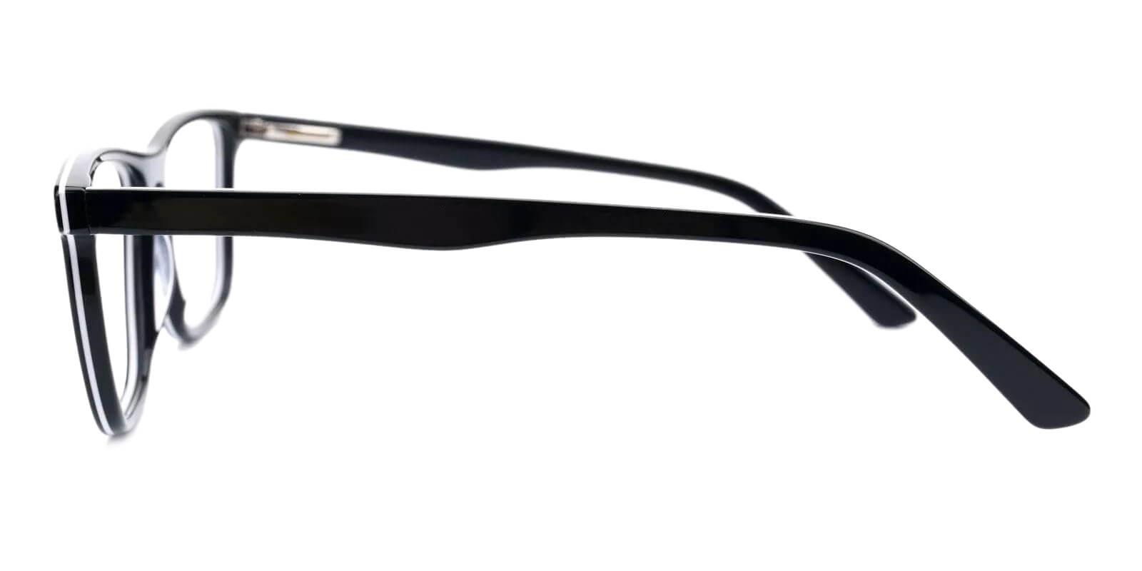 Mcallen Black & White Prescription Glasses Leg