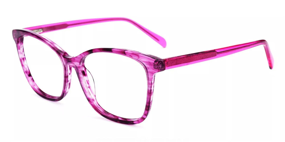 Benicia Red Prescription Glasses Side