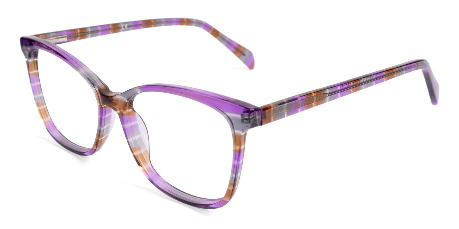 Benicia Purple Prescription Glasses Side
