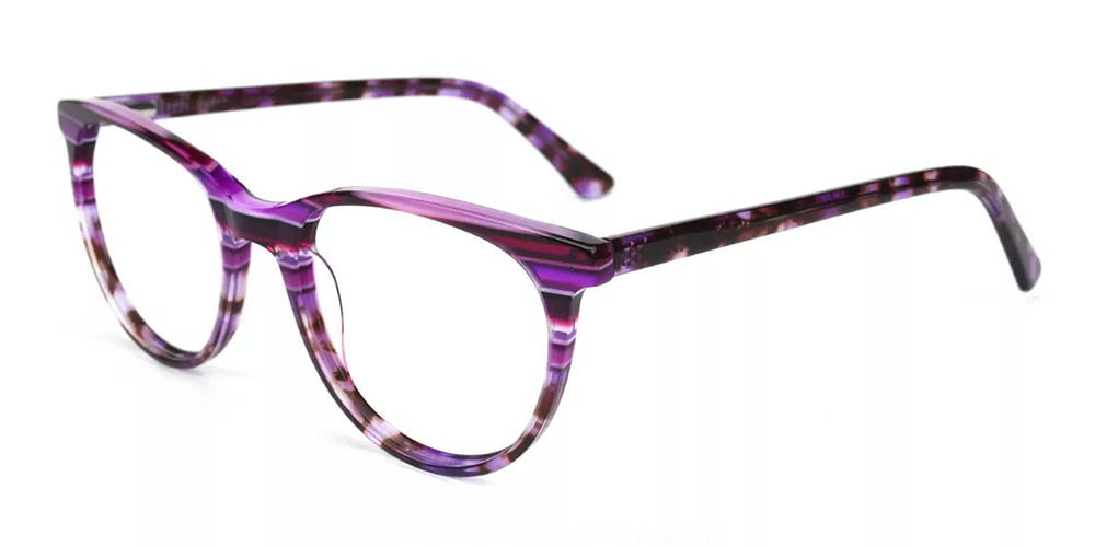 Athens Purple Prescription Glasses Side