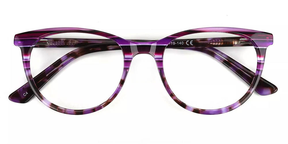 Athens Purple Prescription Glasses Front