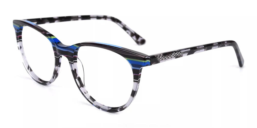 Athens Black Prescription Glasses Side
