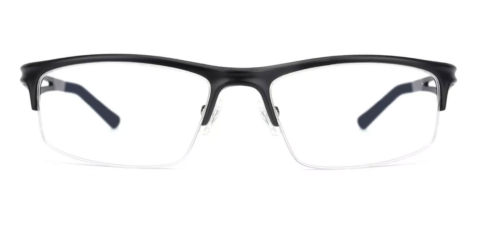 Valencia Black Prescription Glasses Face