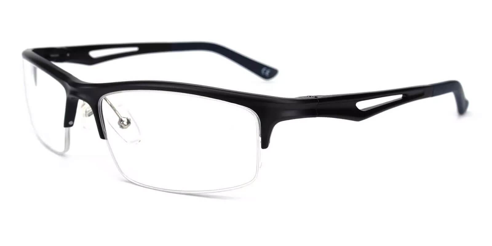 Valencia Black Prescription Glasses Side