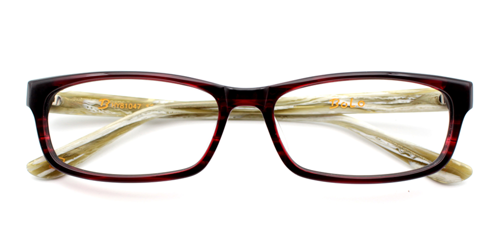 Anna Red Prescription Glasses Front