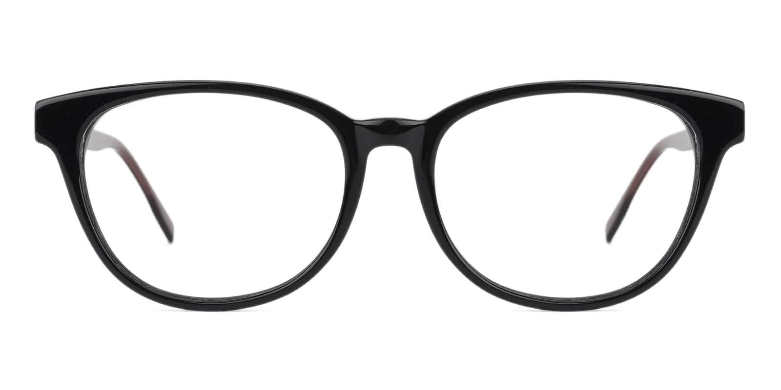 Brooklyn Black Prescription Glasses Face