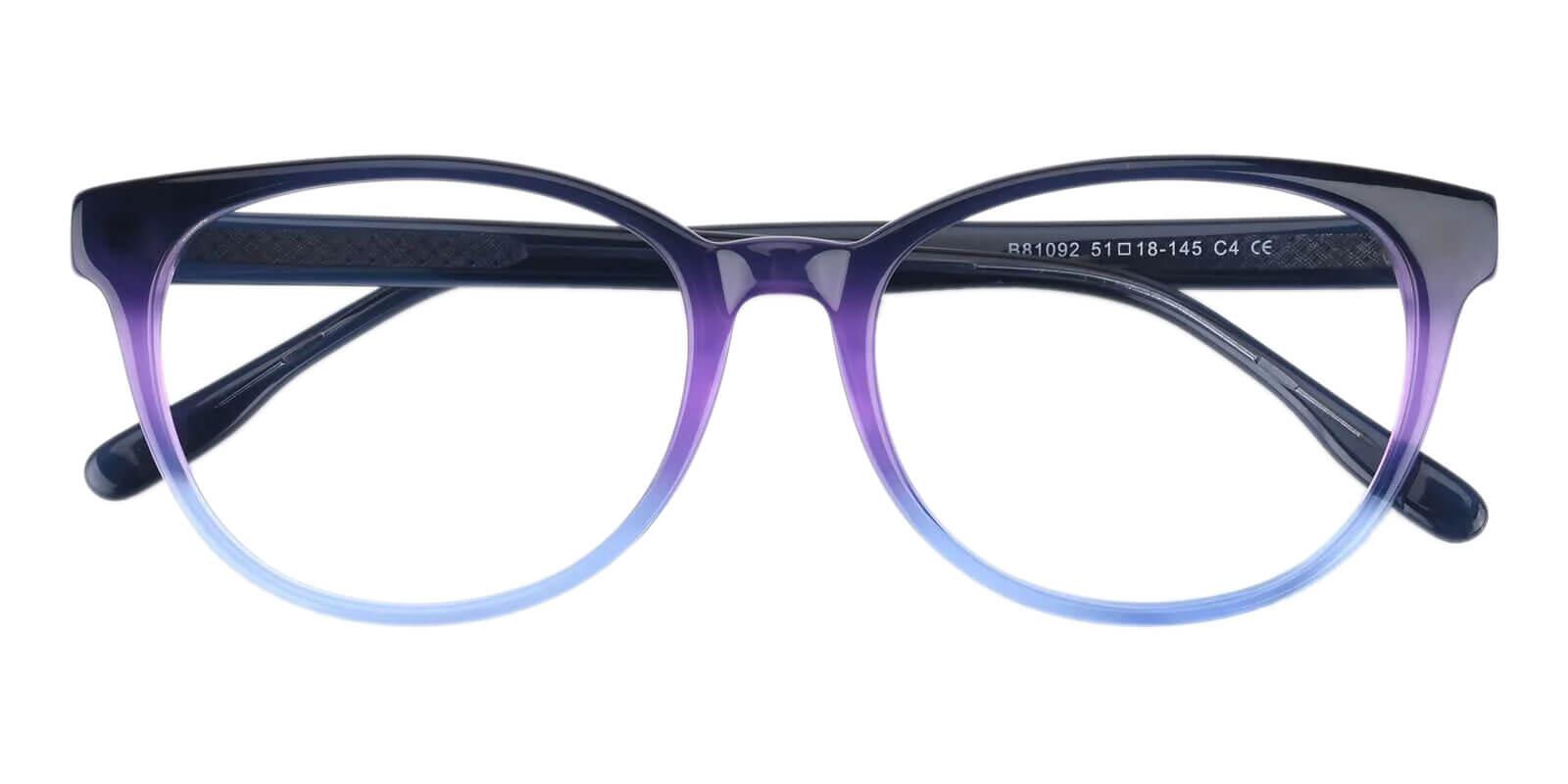 Brooklyn Blue Prescription Glasses Front