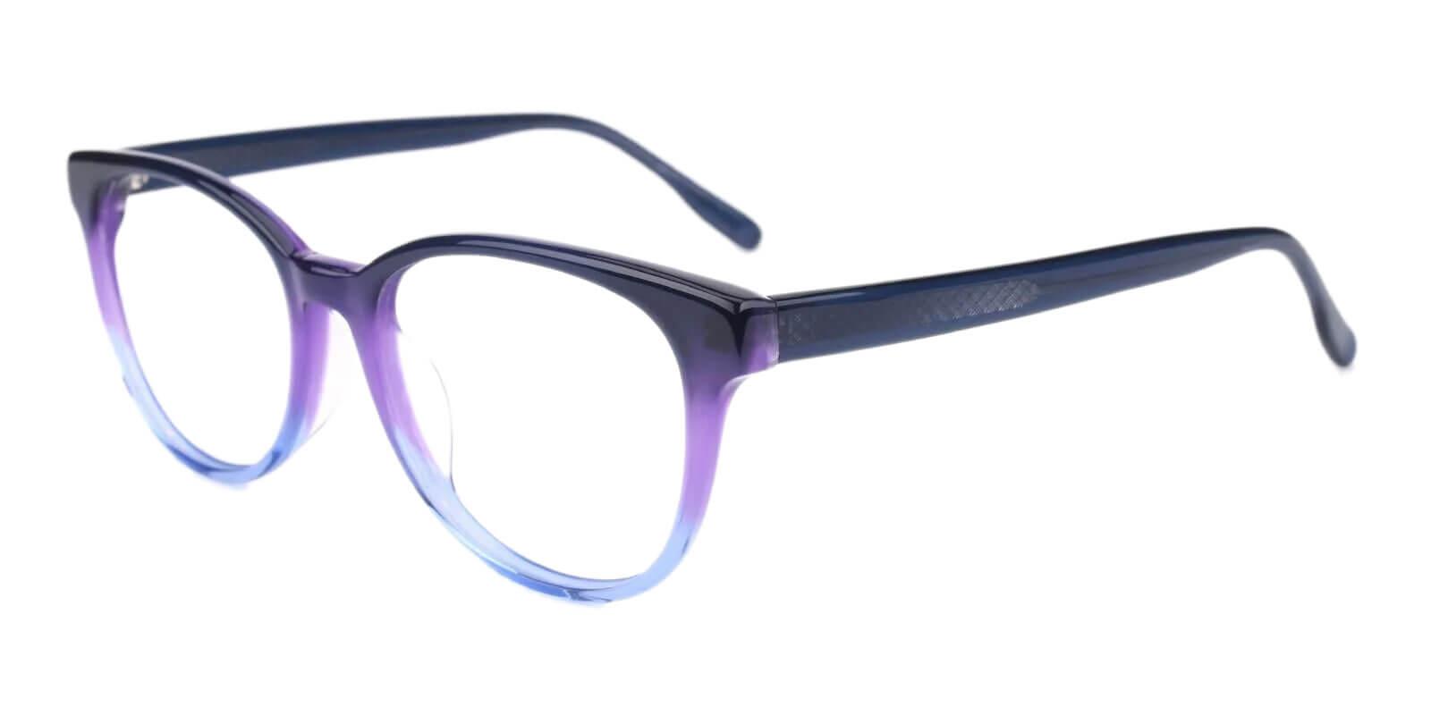 Brooklyn Blue Prescription Glasses Side