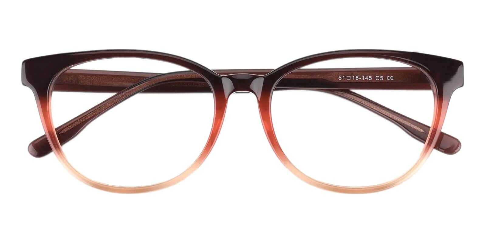 Brooklyn Brown Prescription Glasses Front