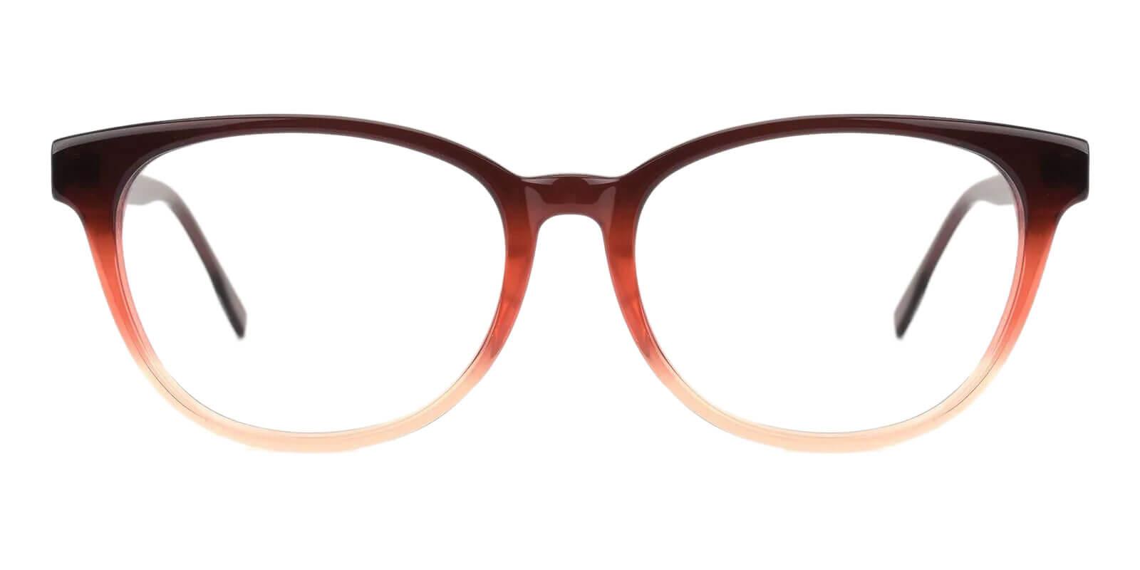 Brooklyn Brown Prescription Glasses Face