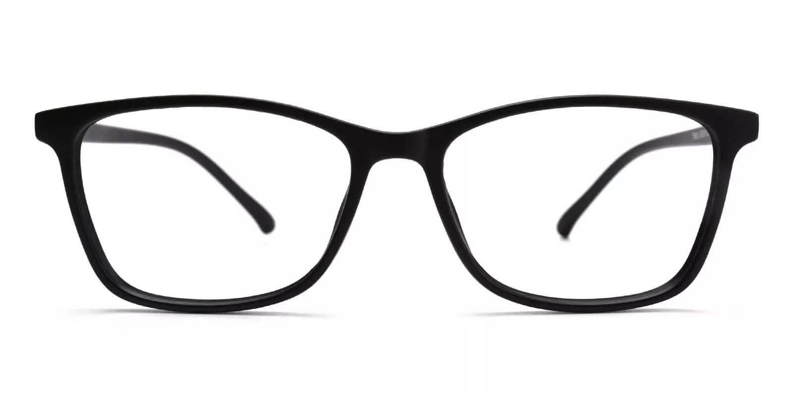 Davenport Black Prescription Glasses Face