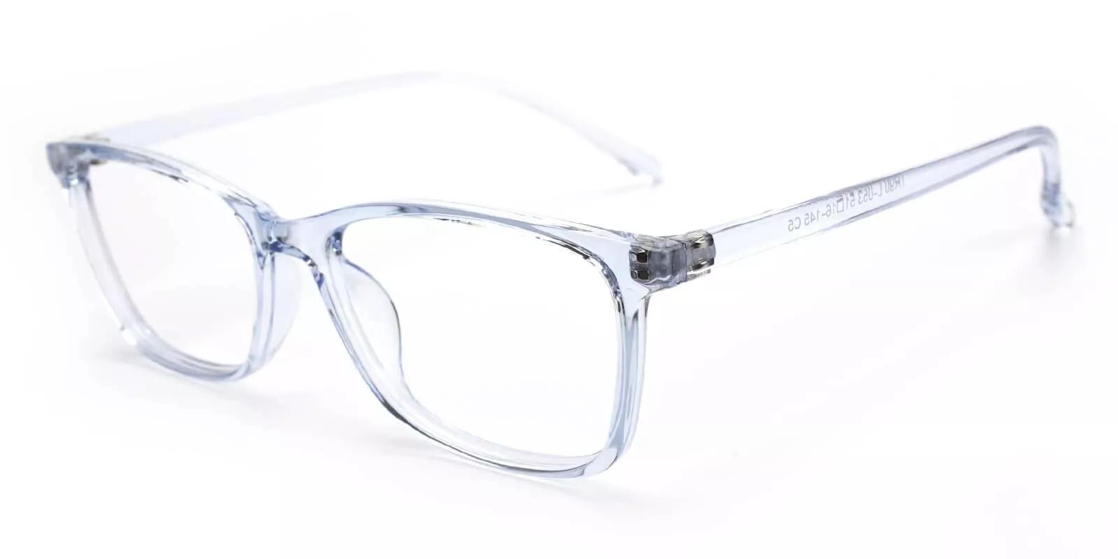 Davenport Blue & Clear Prescription Glasses Side