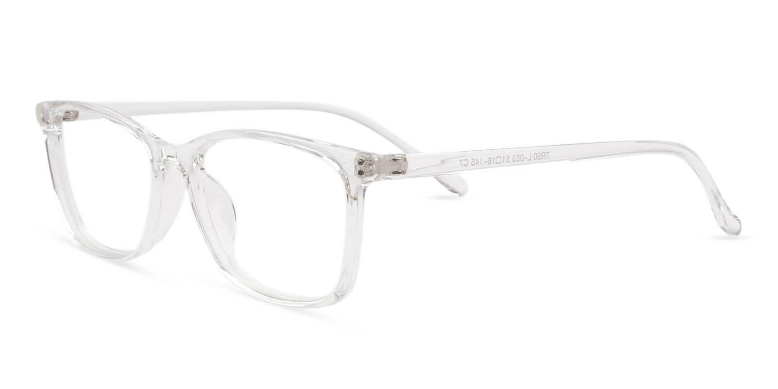 Davenport Clear Prescription Glasses Side