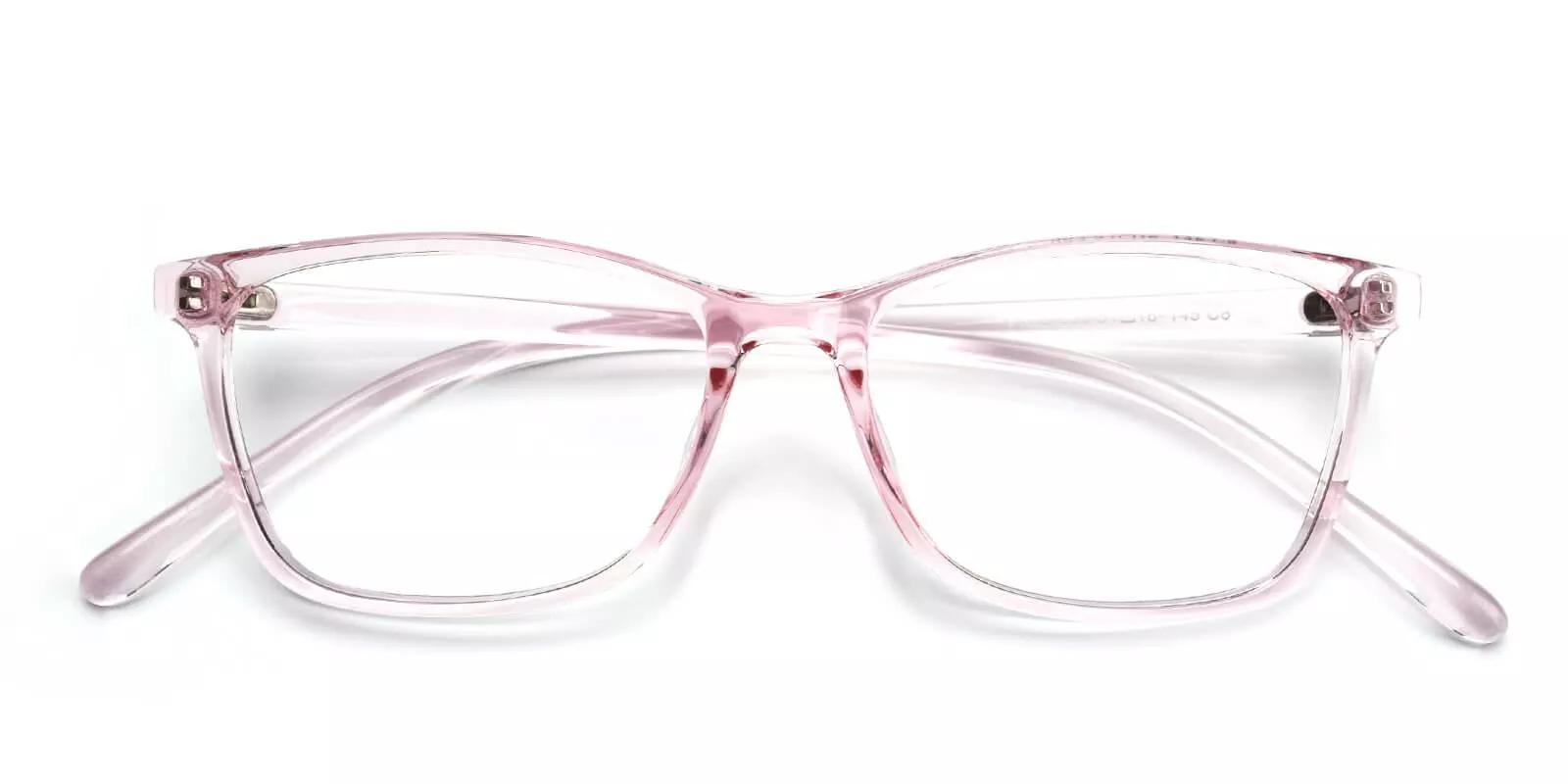 Davenport Pink & Clear Prescription Glasses Front