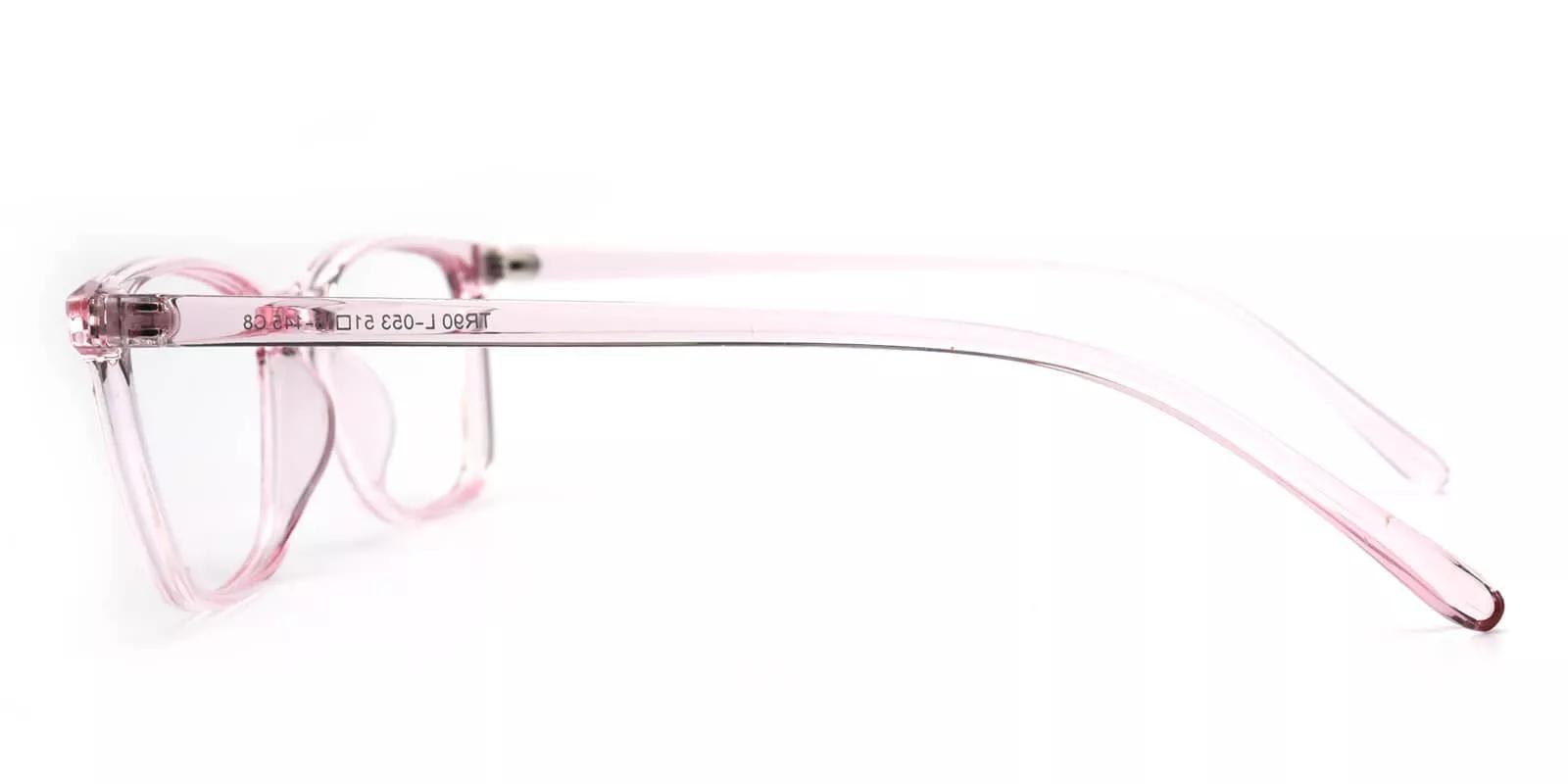 Davenport Pink & Clear Prescription Glasses Leg