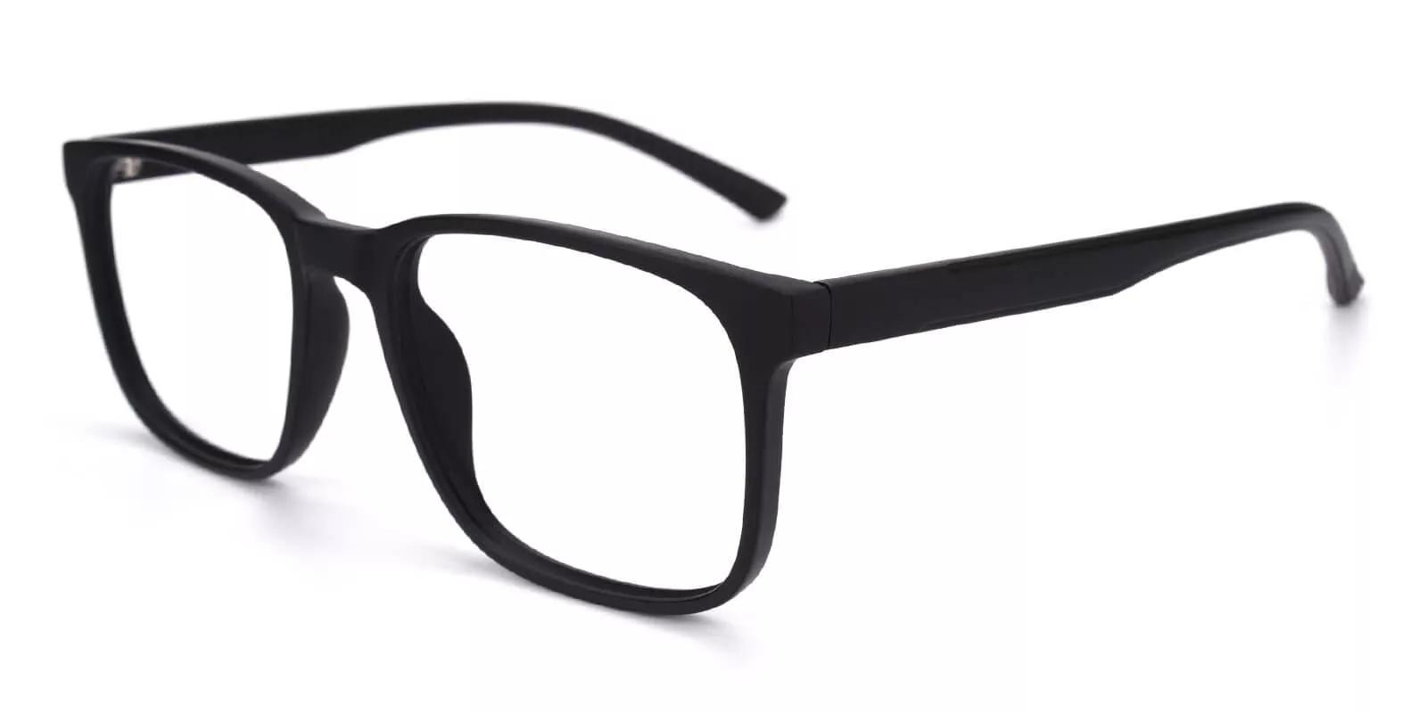 Renton Black Prescription Glasses Side
