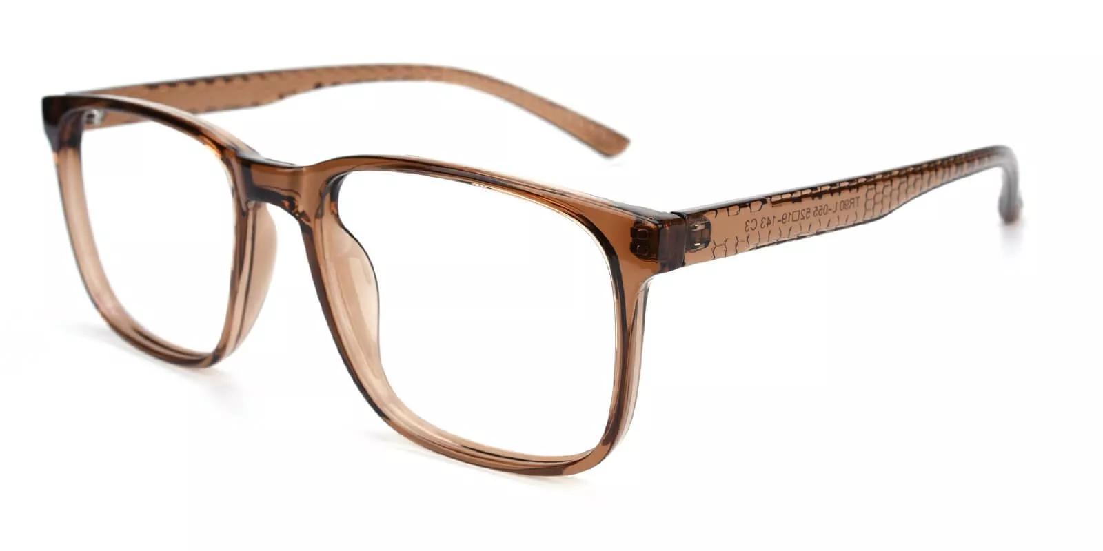 Renton Brown Prescription Glasses Side