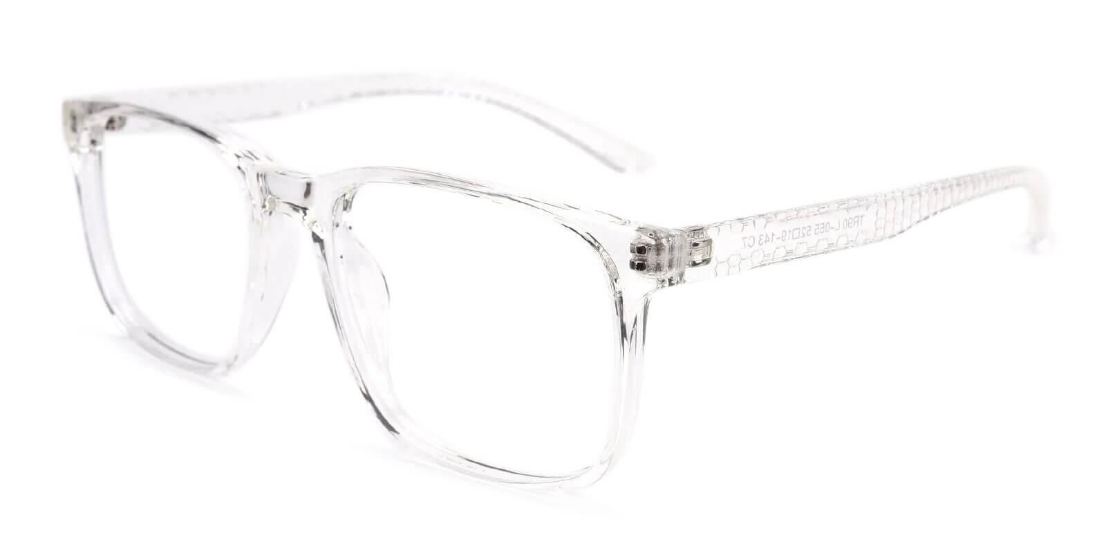 Renton Clear Prescription Glasses Side