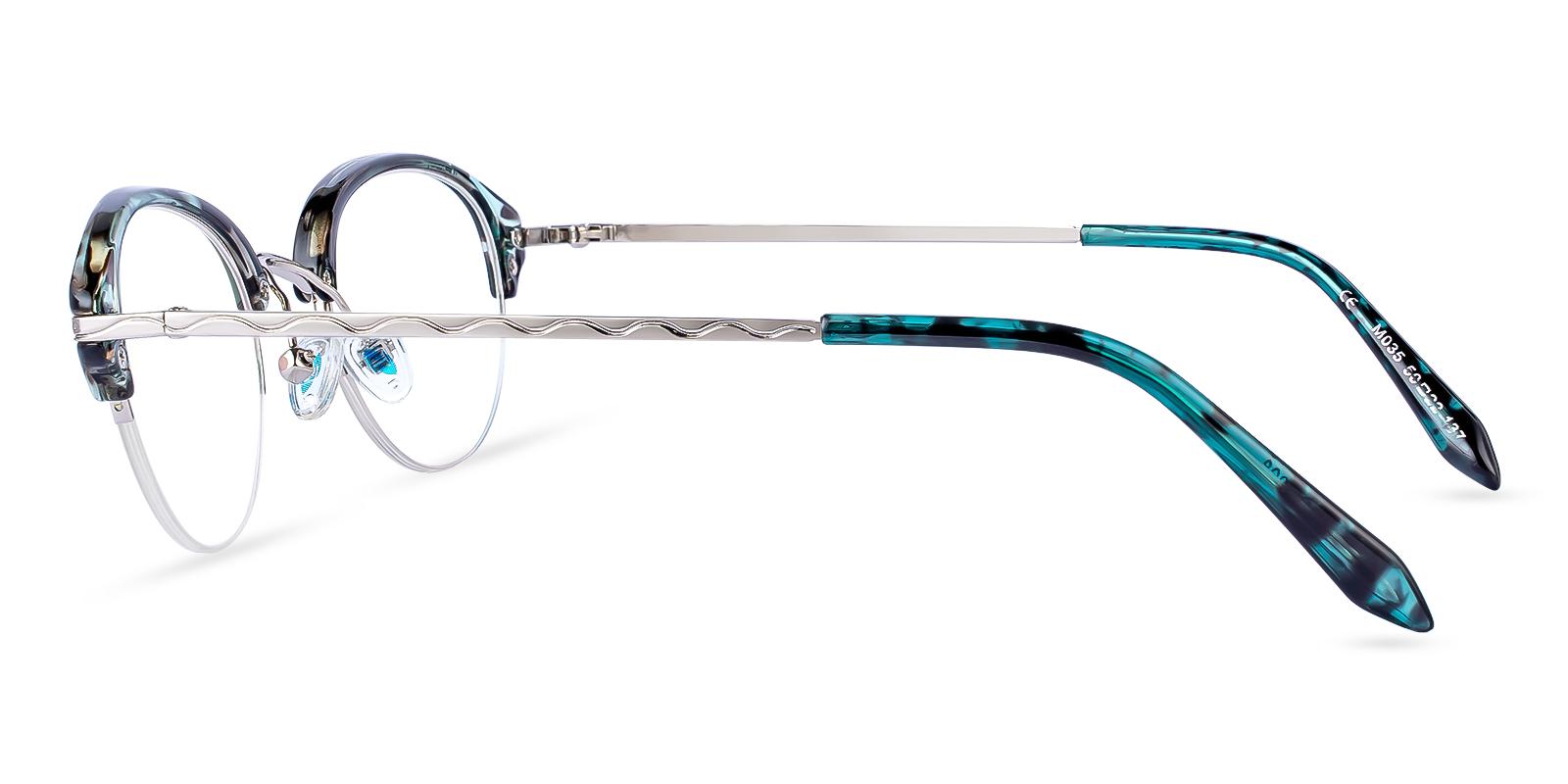 Burbank Green Prescription Glasses Leg