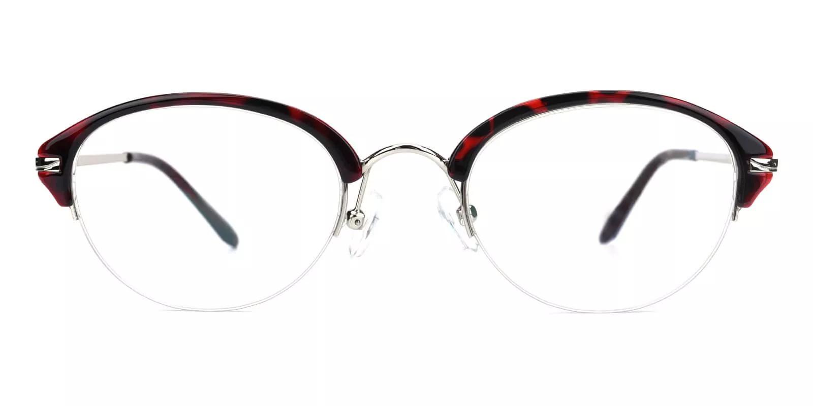 Burbank Red Prescription Glasses Face