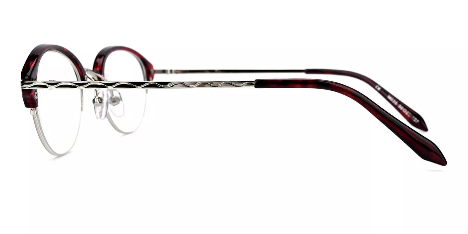 Burbank Red Prescription Glasses Leg