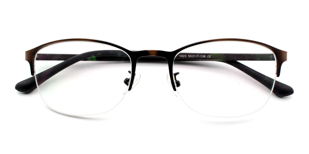 Fatoumata Brown Prescription Glasses Front