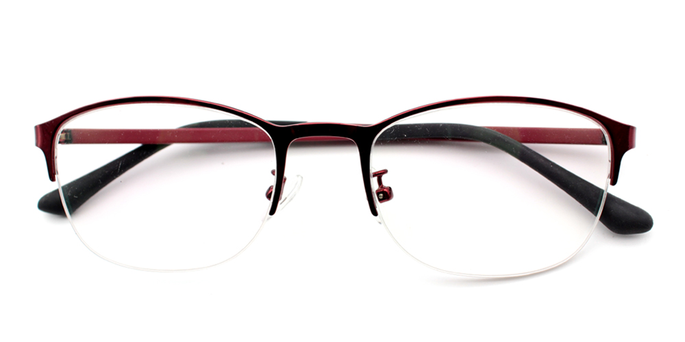 Fatoumata Red Prescription Glasses Front