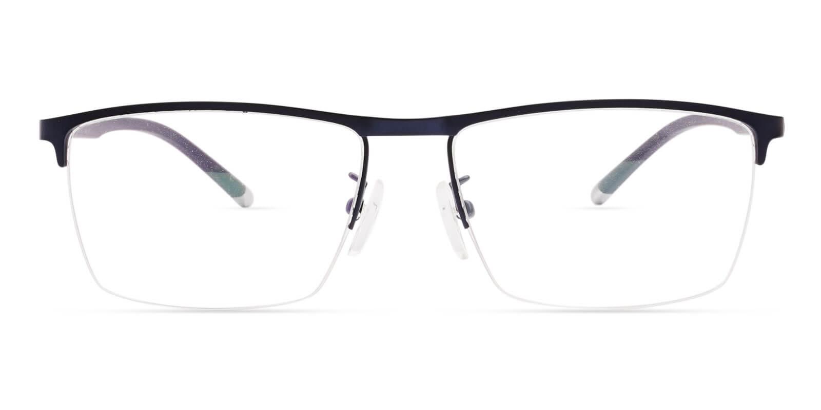Eve Blue Prescription Glasses Face