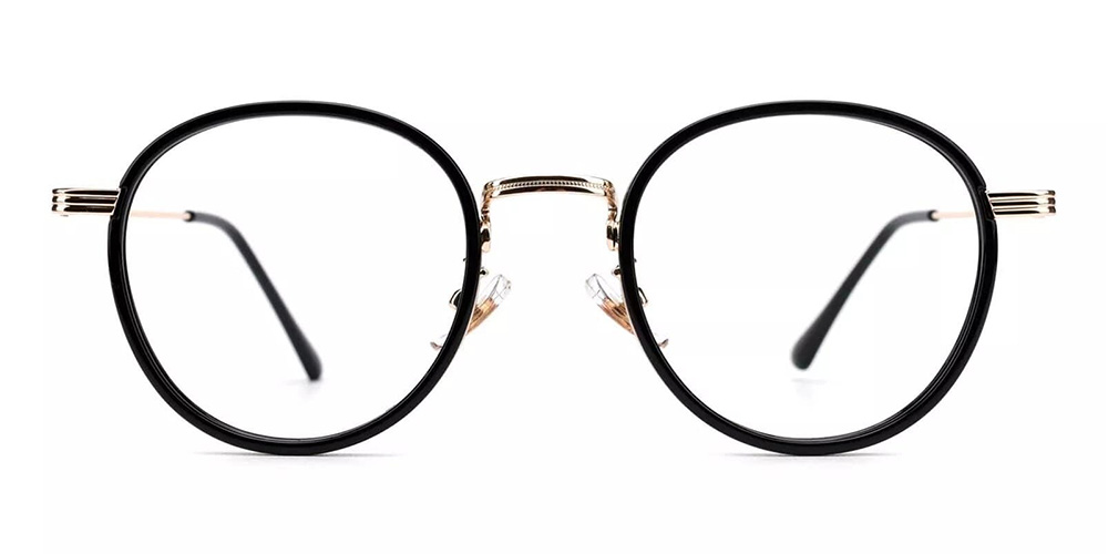 Macon Black Prescription Glasses Side