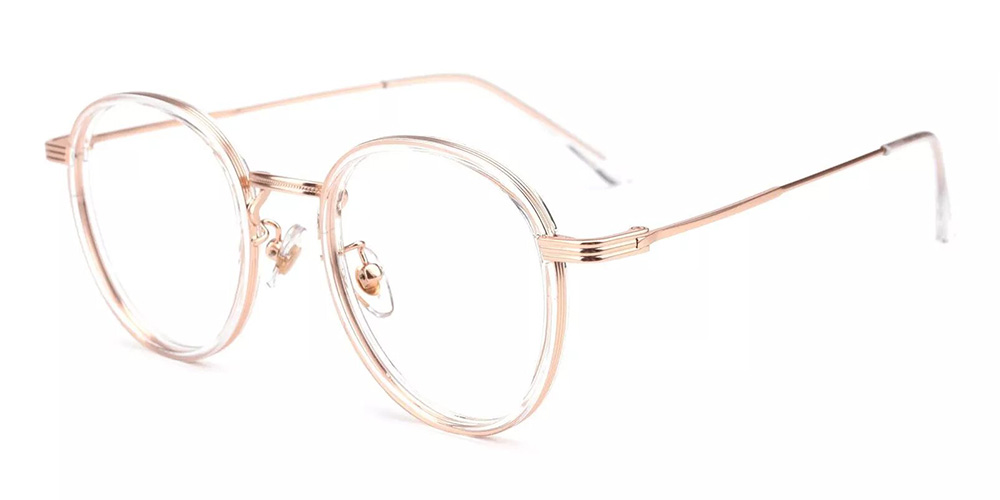Macon Clear Prescription Glasses Face