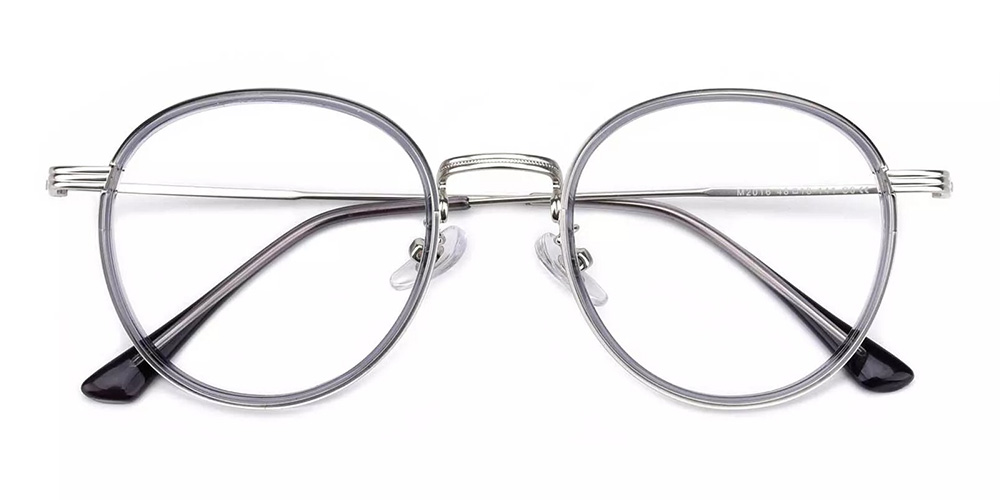 Macon Gray Prescription Glasses Front