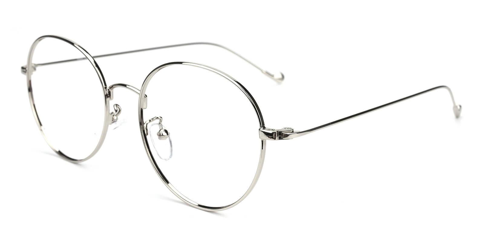 Louanne Silver Prescription Glasses Side