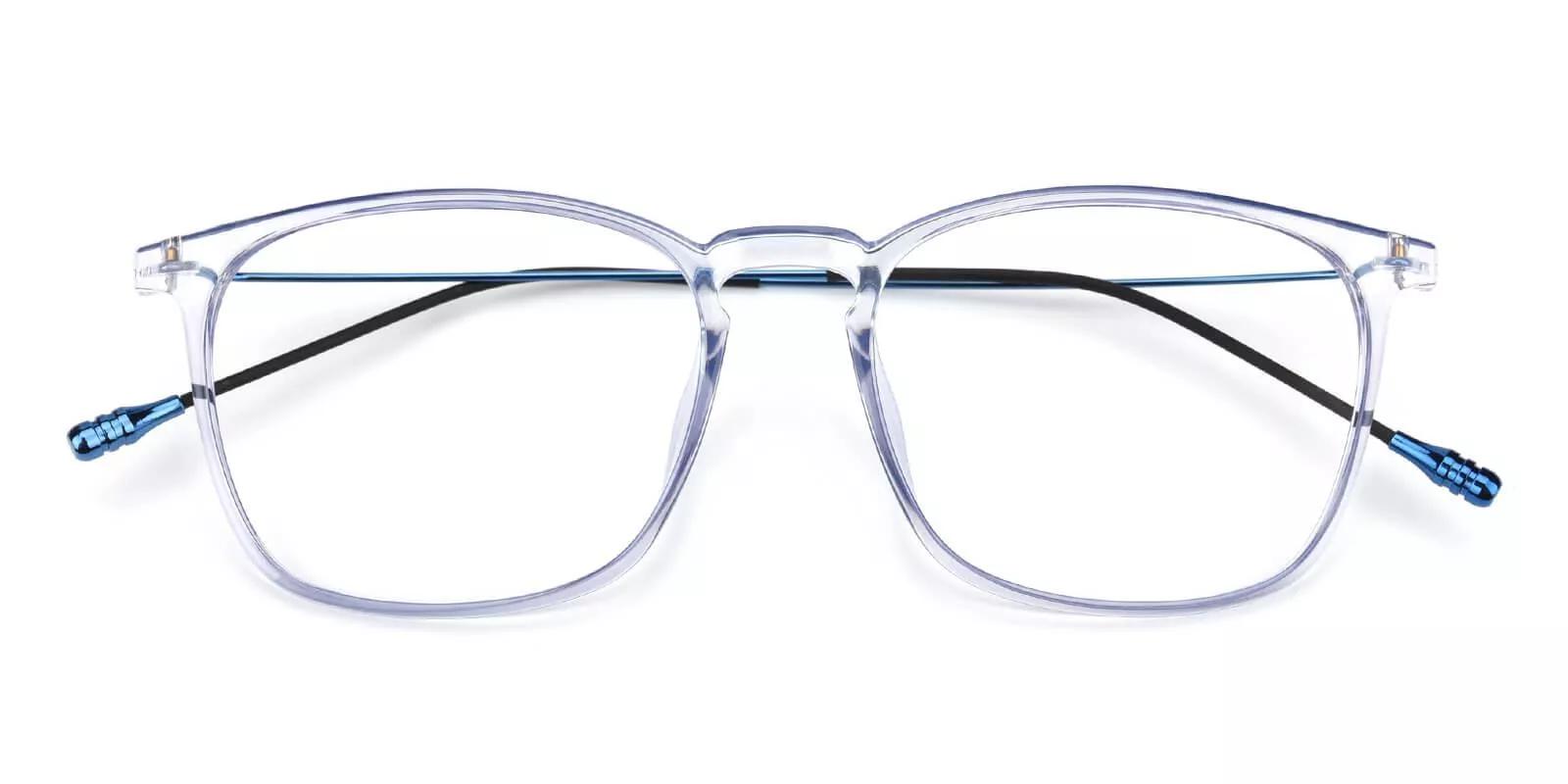 Norwalk Blue & Clear Prescription Glasses Front
