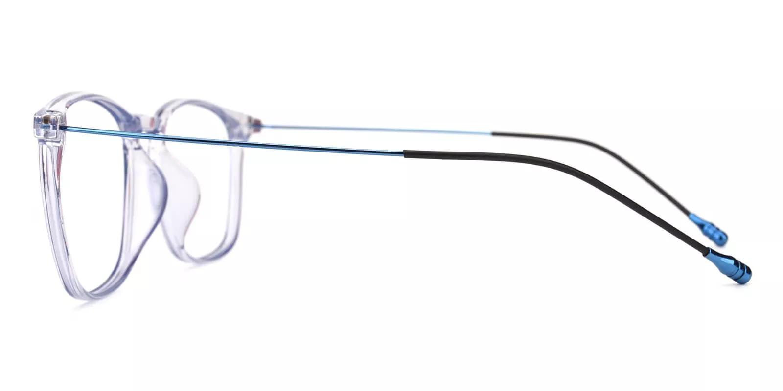 Norwalk Blue & Clear Prescription Glasses Leg