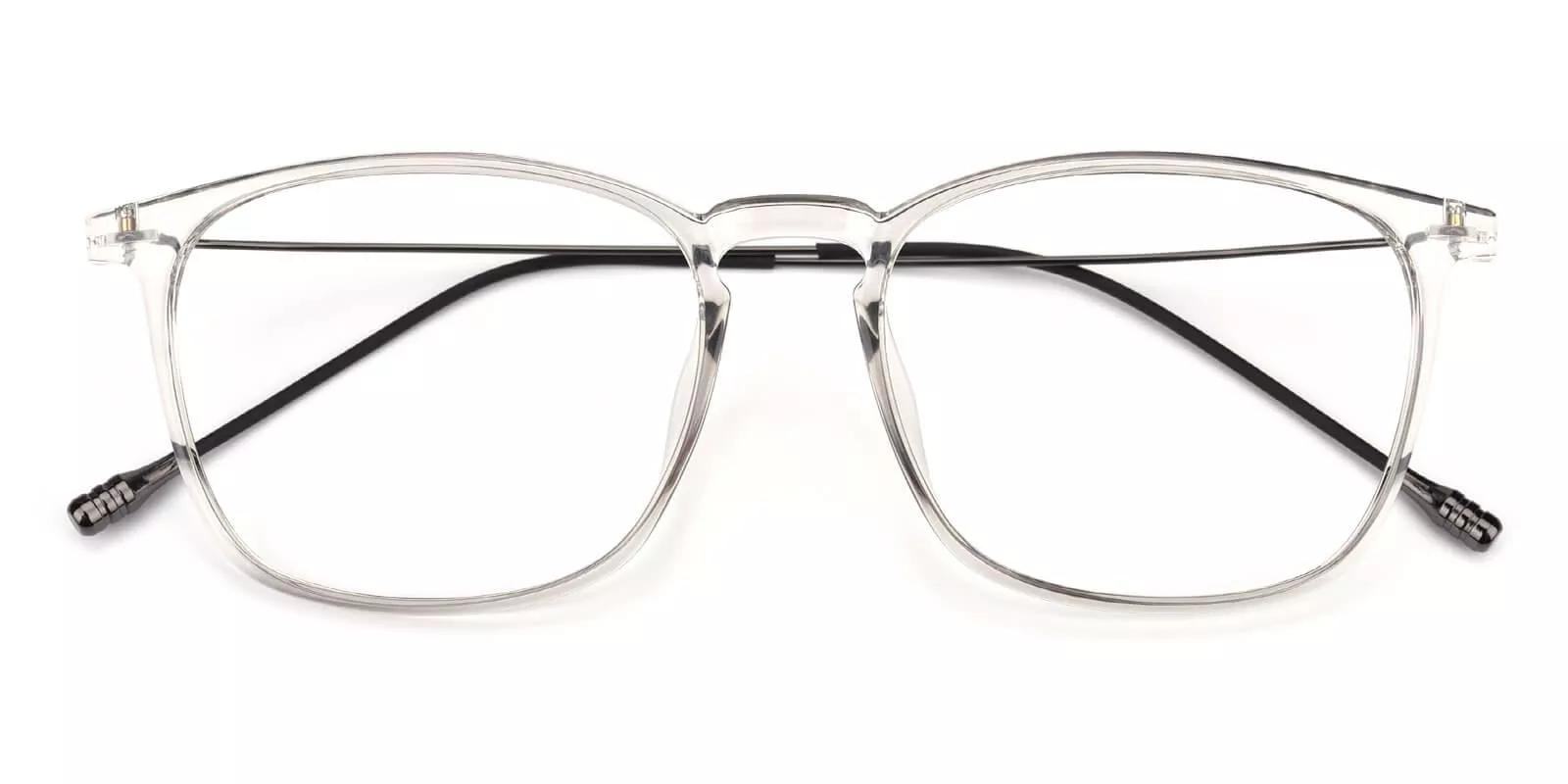 Norwalk Gray & Clear Prescription Glasses Front